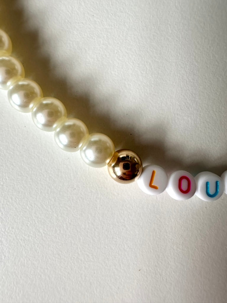 Pearl Dog Necklace