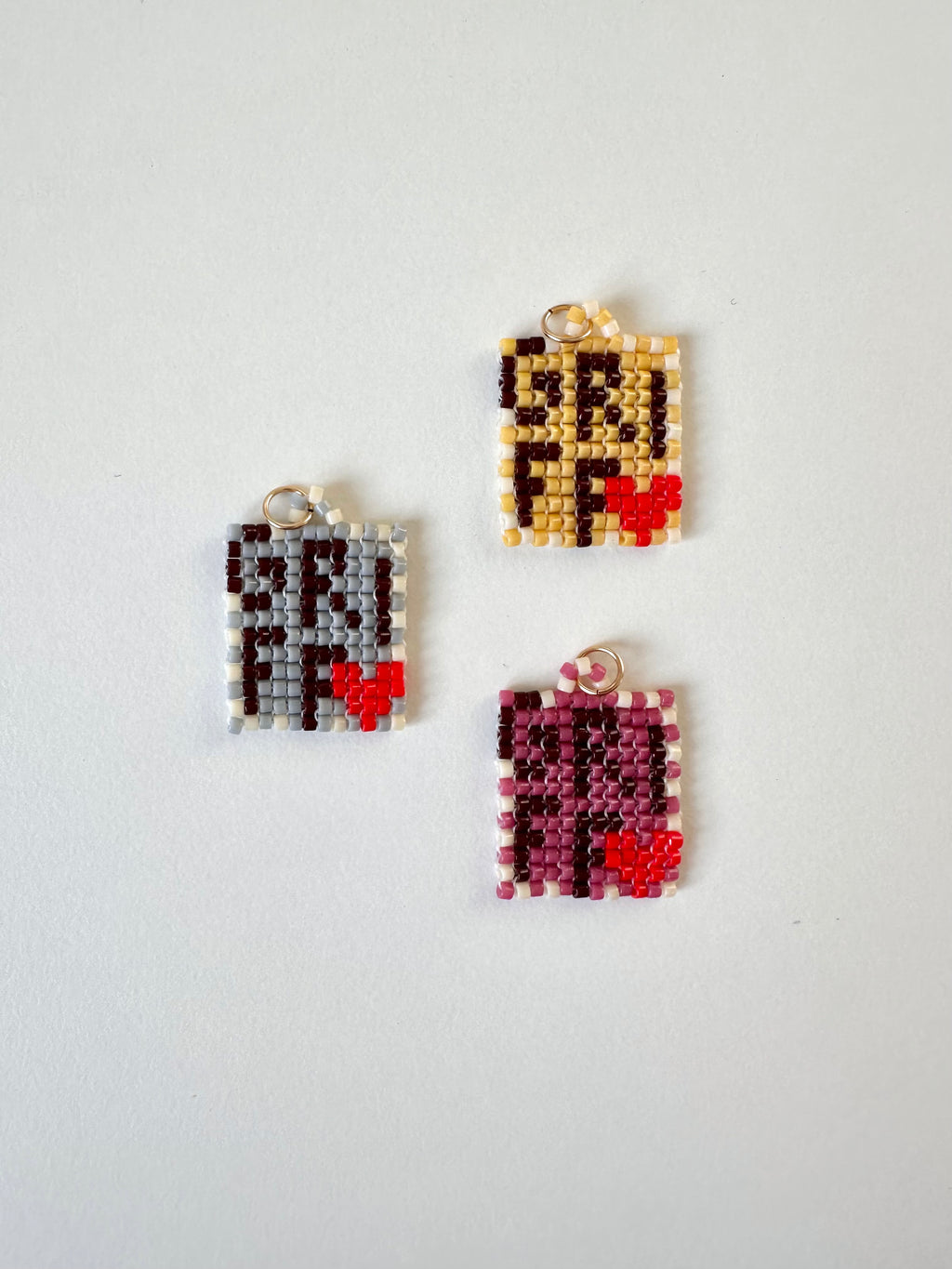 Hand-Woven Bead Charm Drop 1