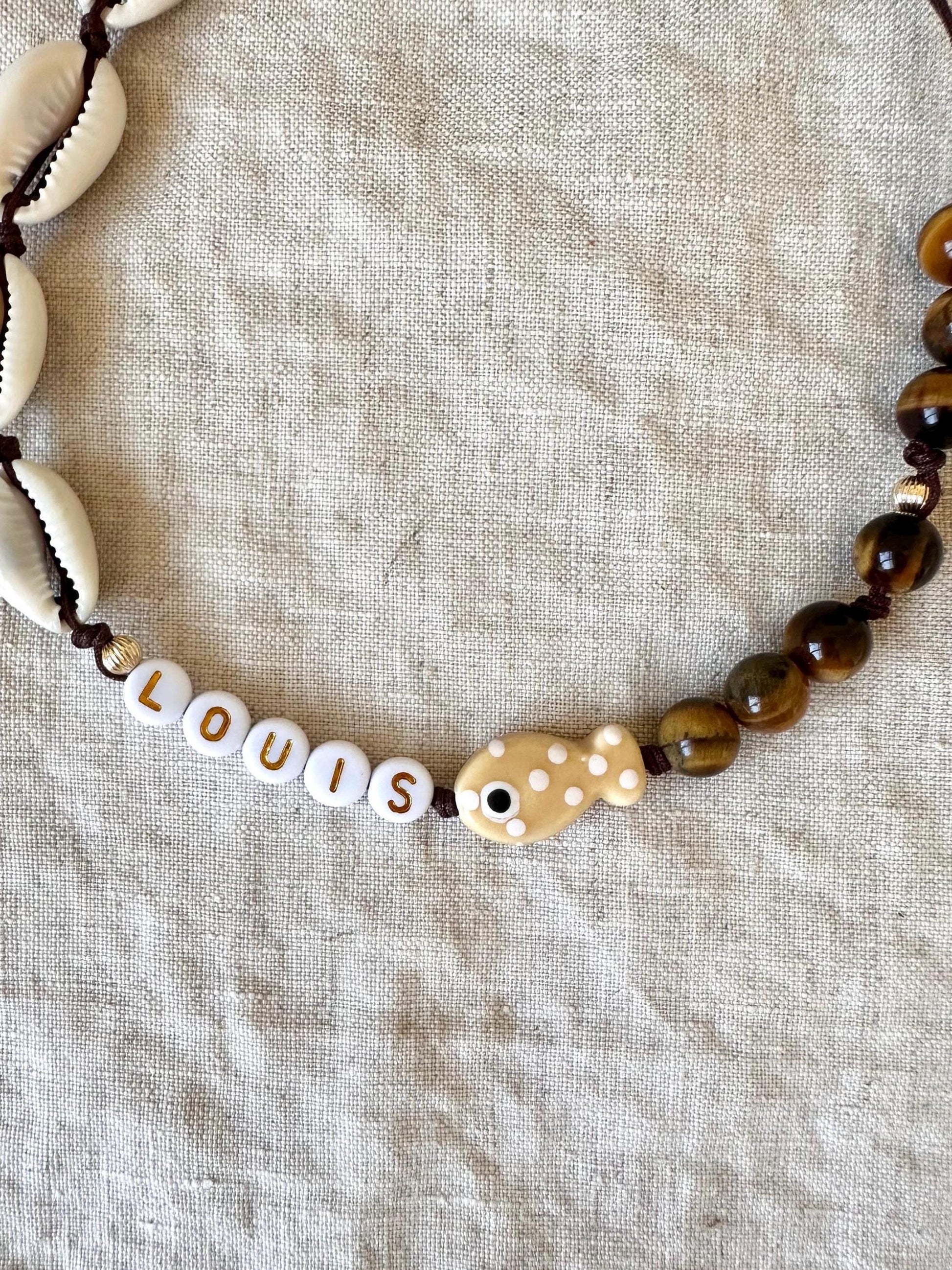 Puka Perch Dog Necklace