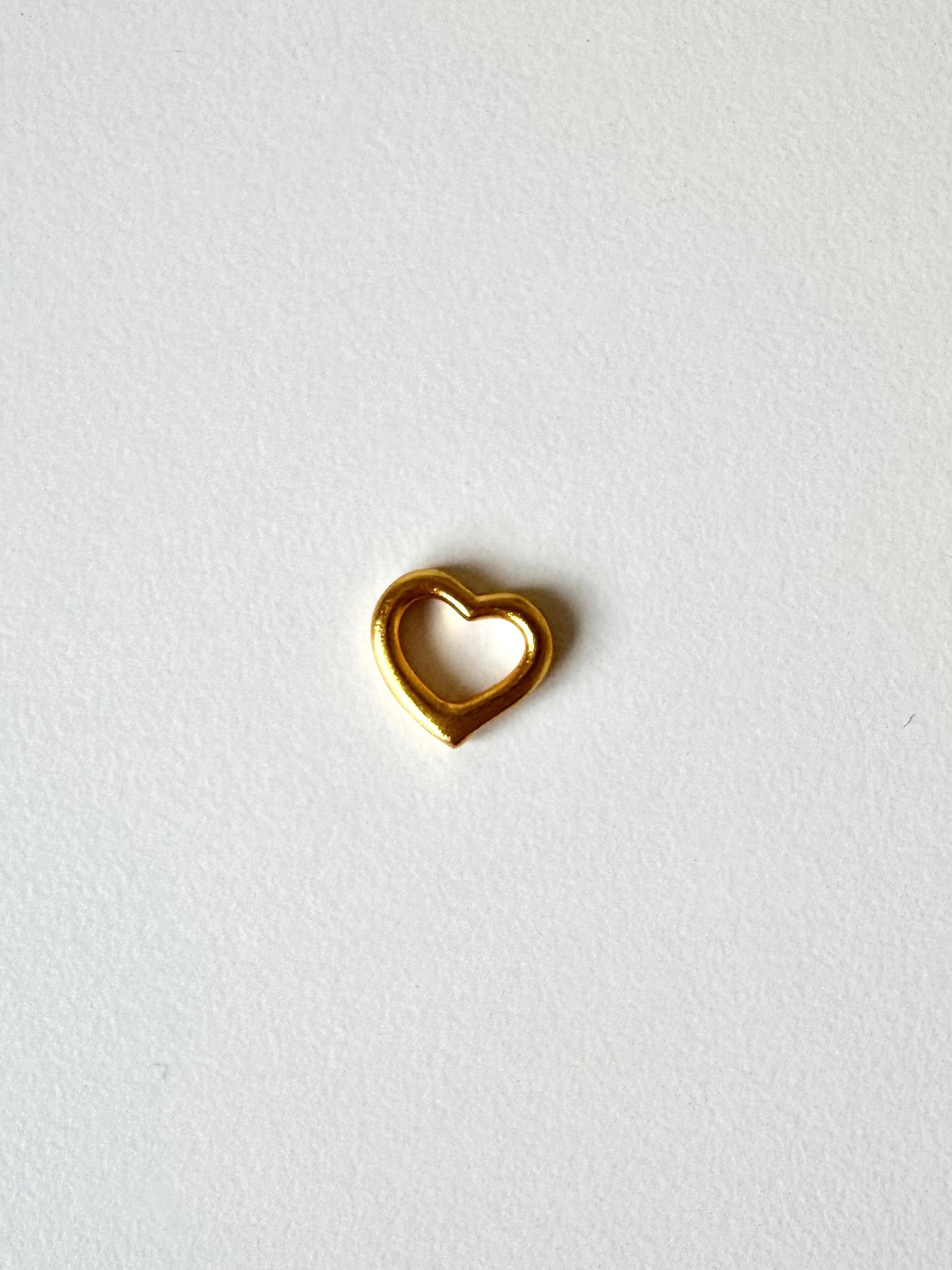 Floating Heart Bead Charm