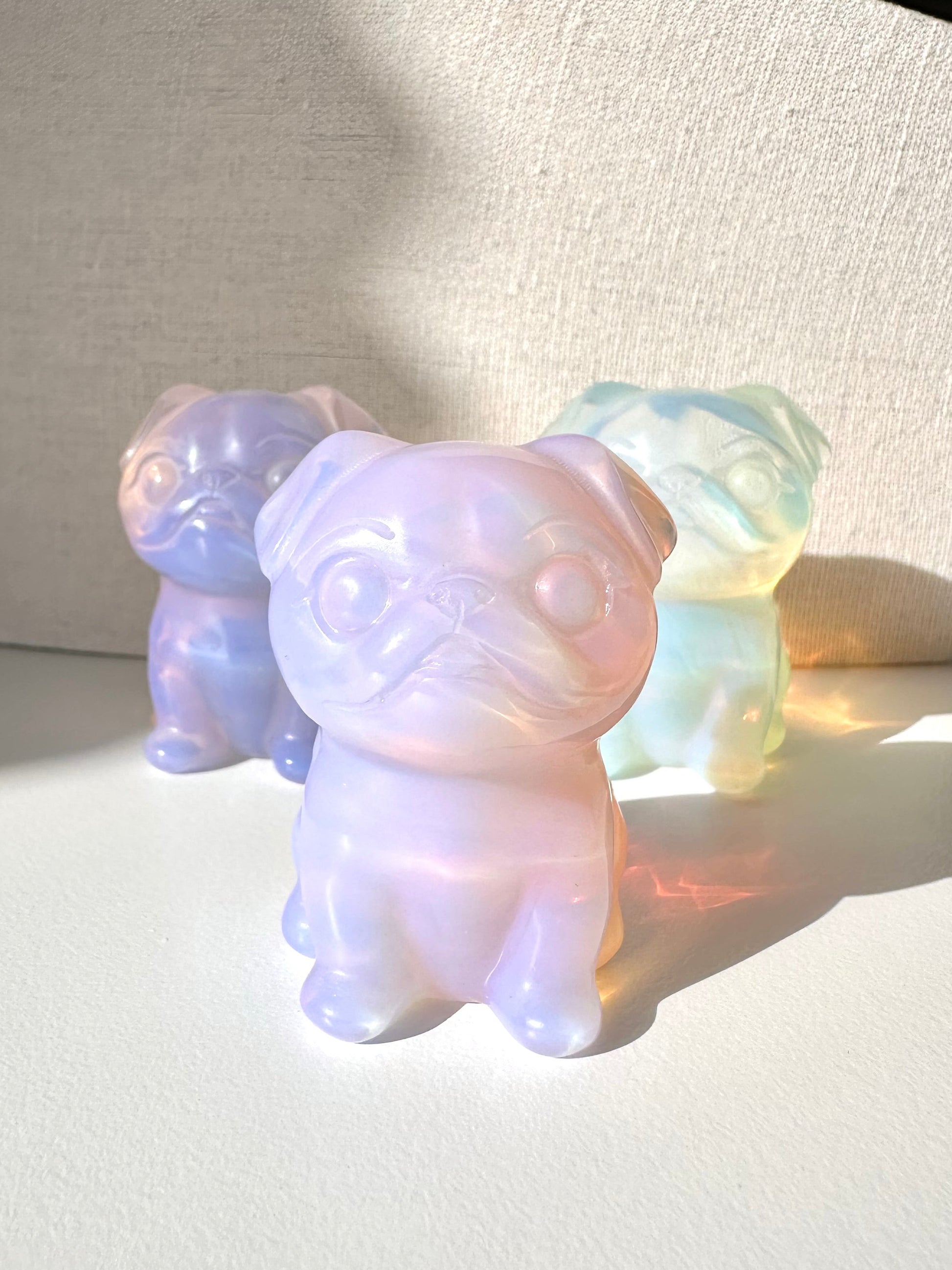 2 inch Opalite Brussels Griffon Statue