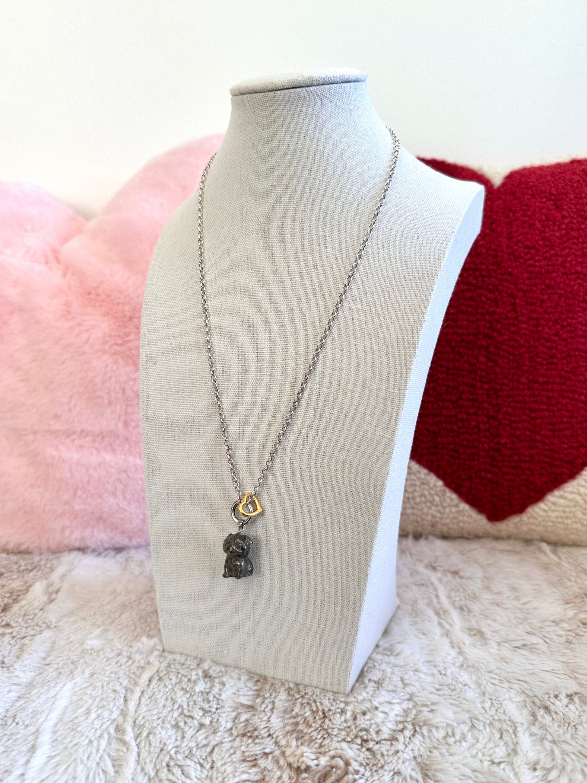 Floating Heart Bead Charm