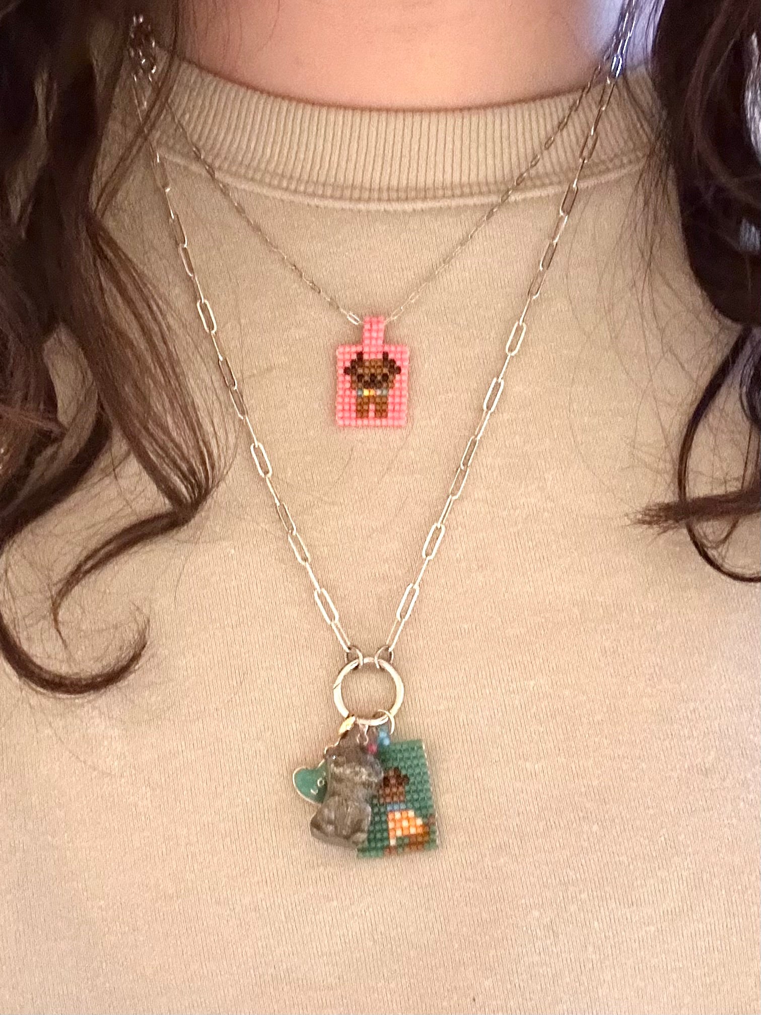 Hand-Woven Bead Charm Drop 2