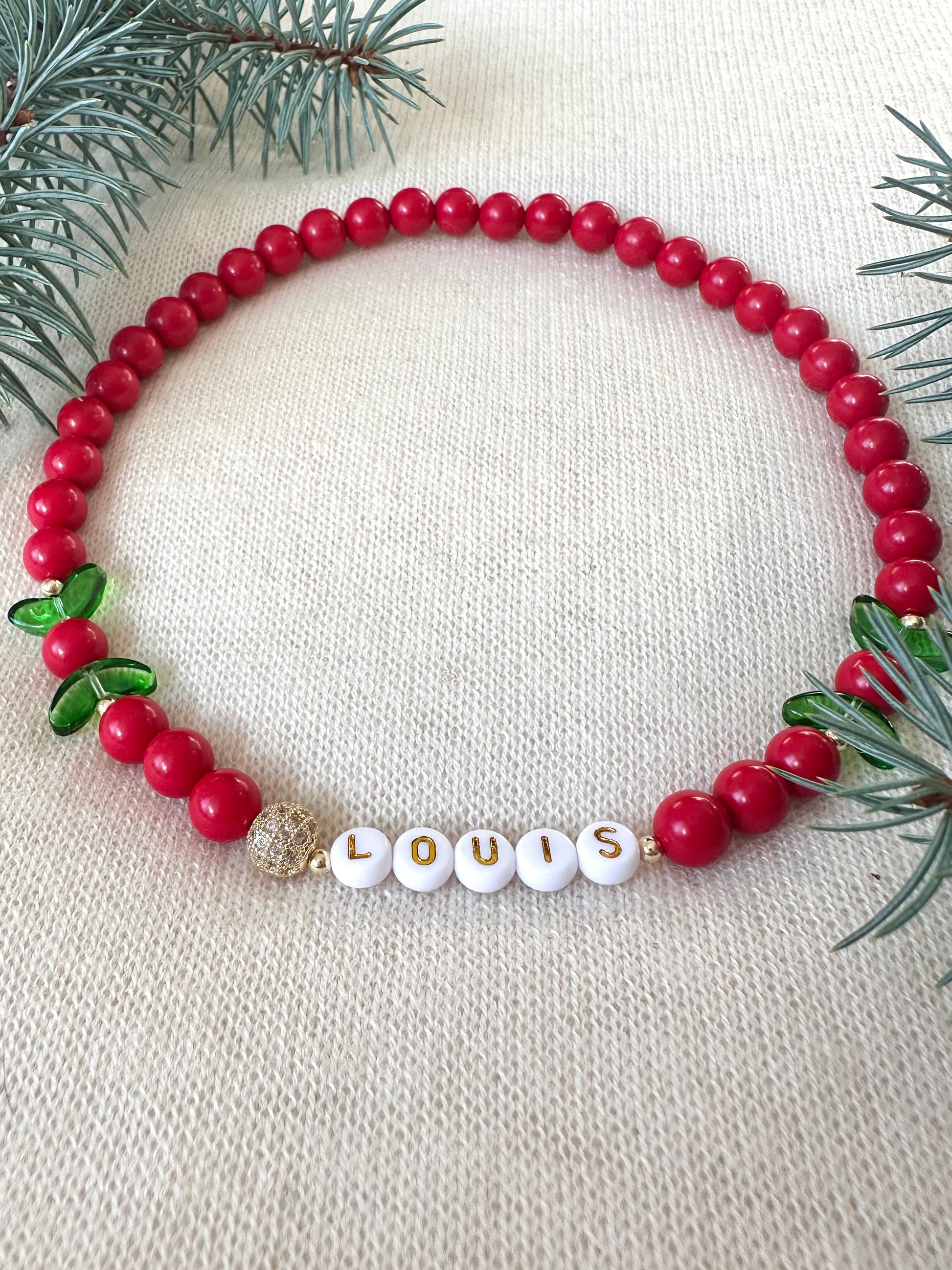 Holly Jolly Dog Necklace