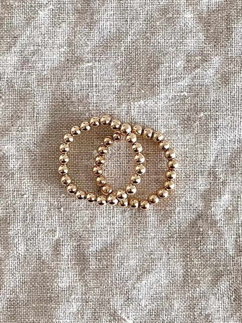 14k Gold Filled Beaded Ring