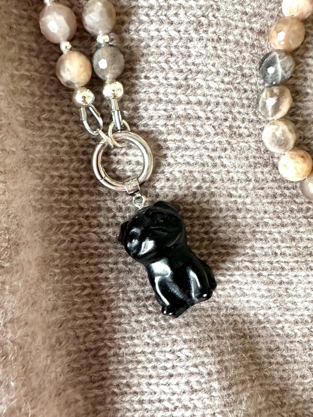 Griff Gemstone Beaded Necklace