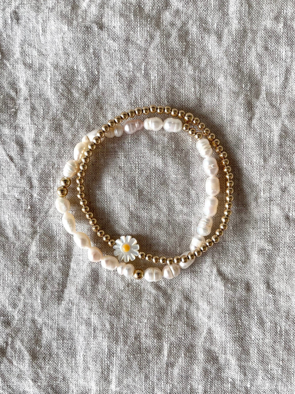 Daisy 14k Gold Filled Beaded Bracelet