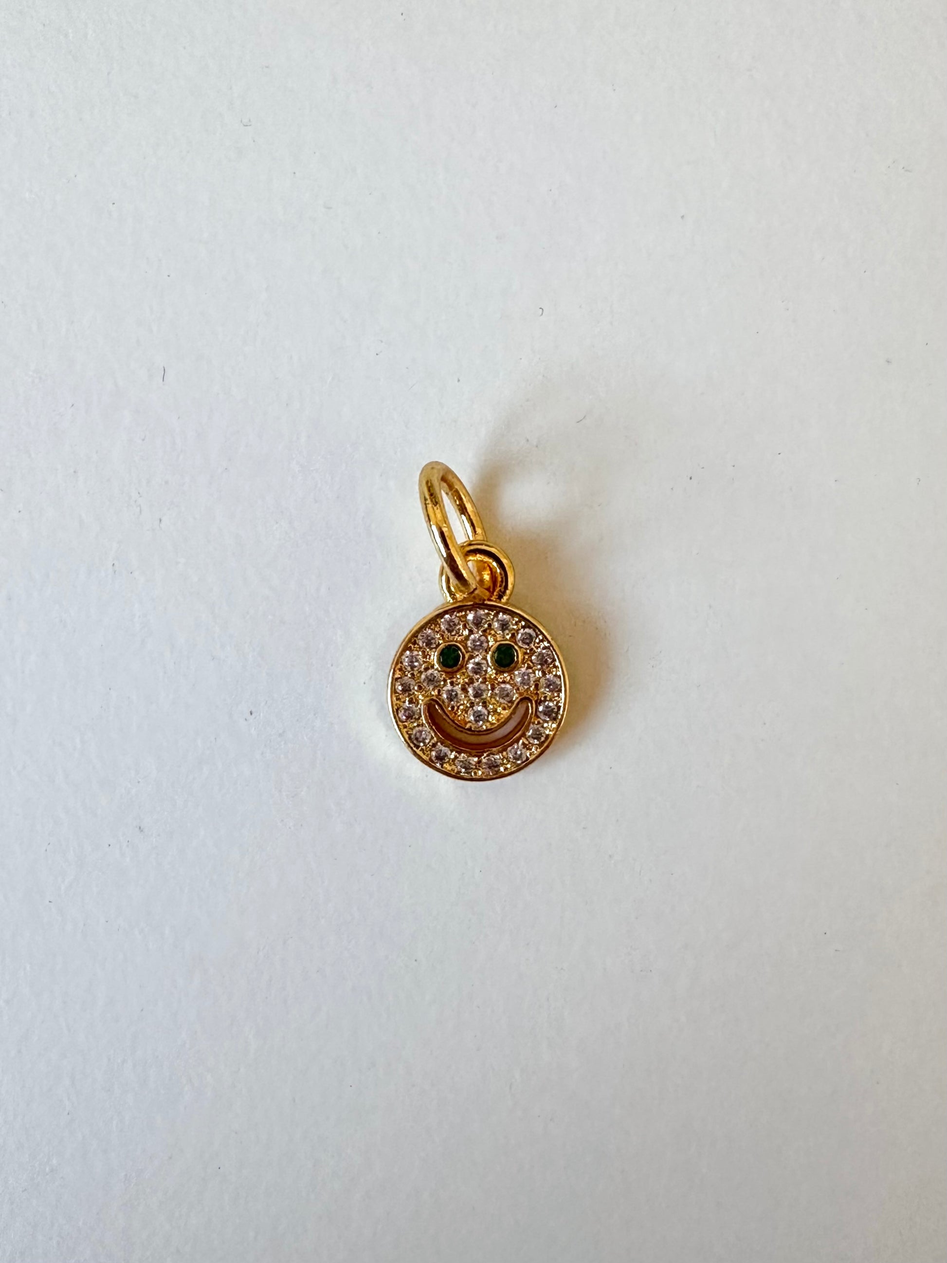 Crystal Happy Face Charm