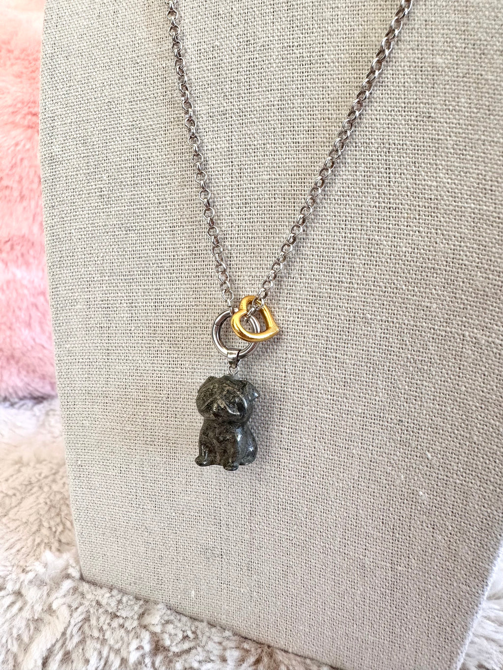 Floating Heart Bead Charm
