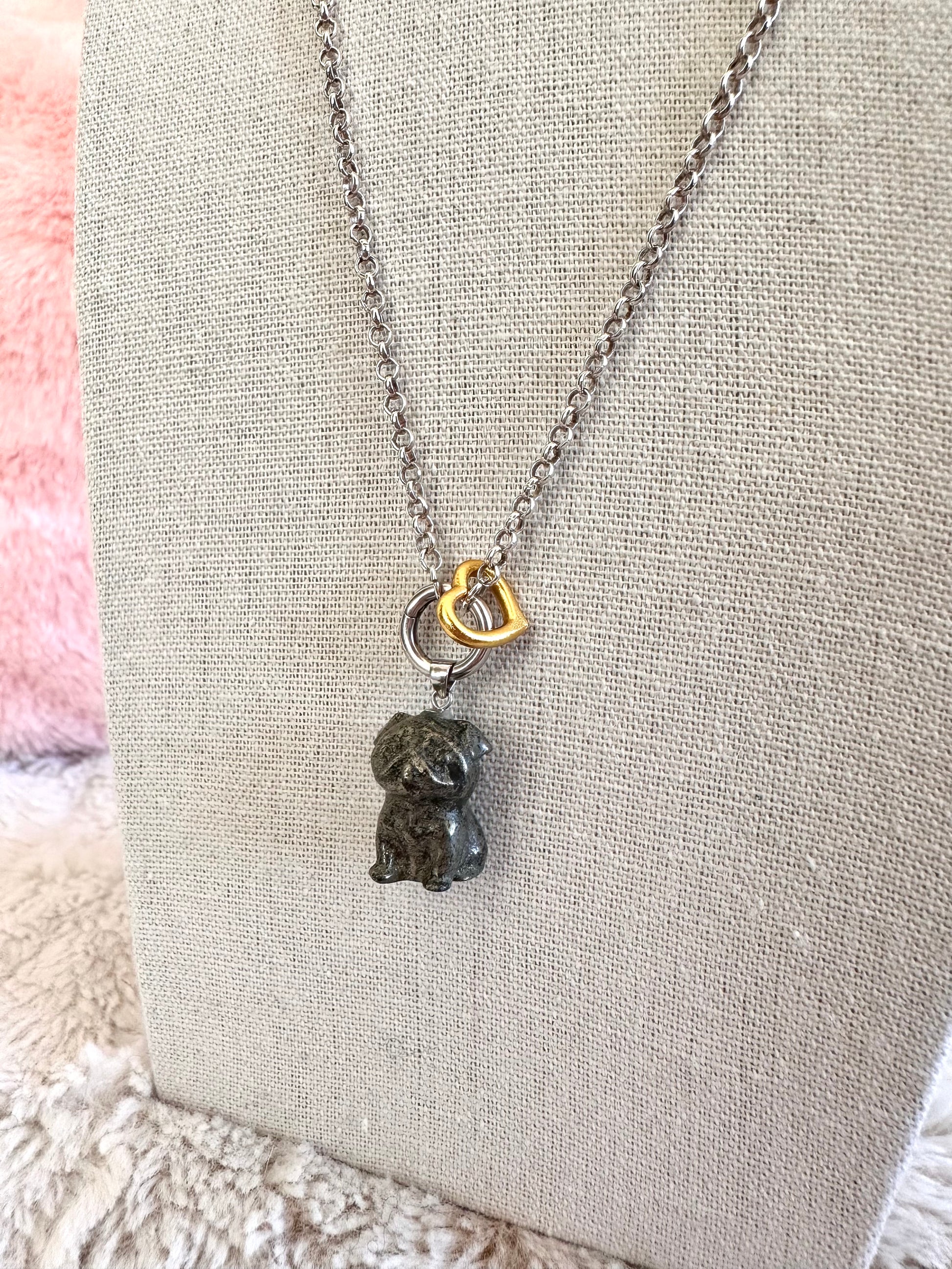 Floating Heart Bead Charm