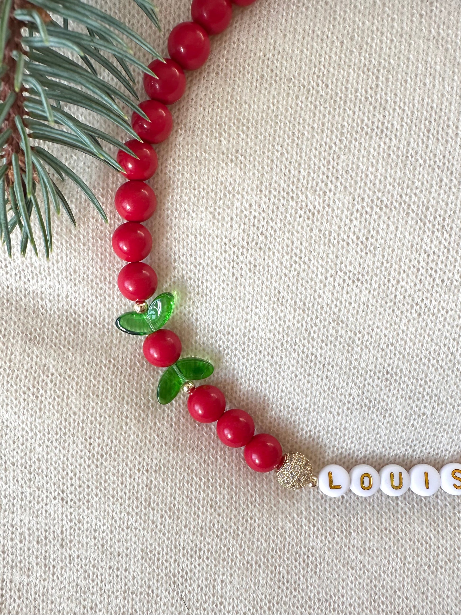 Holly Jolly Dog Necklace