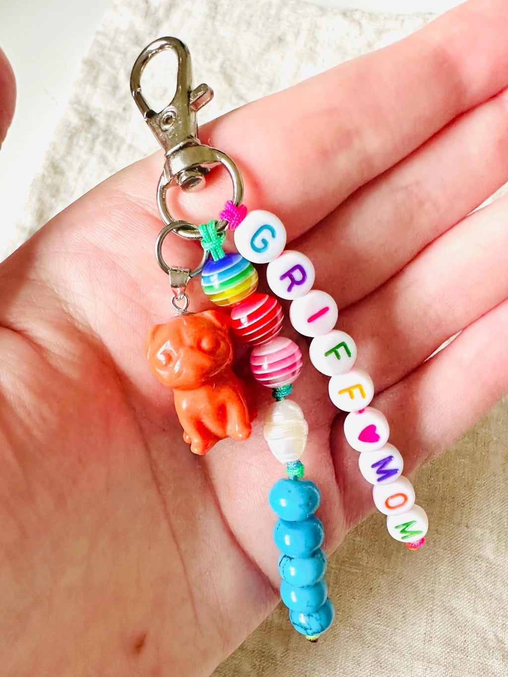 Griff Gemstone Bag Charm