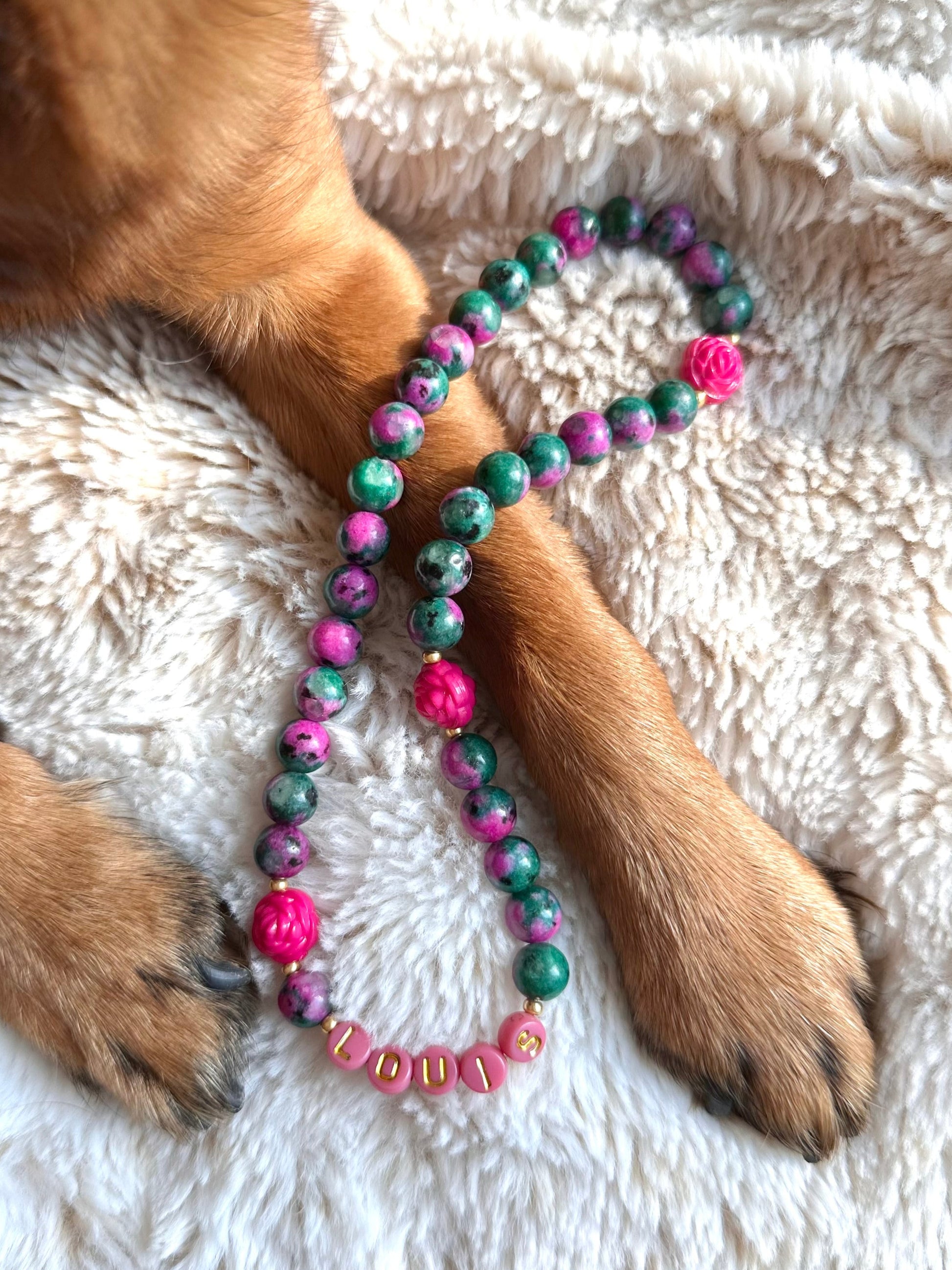 Forest Bloom Dog Necklace