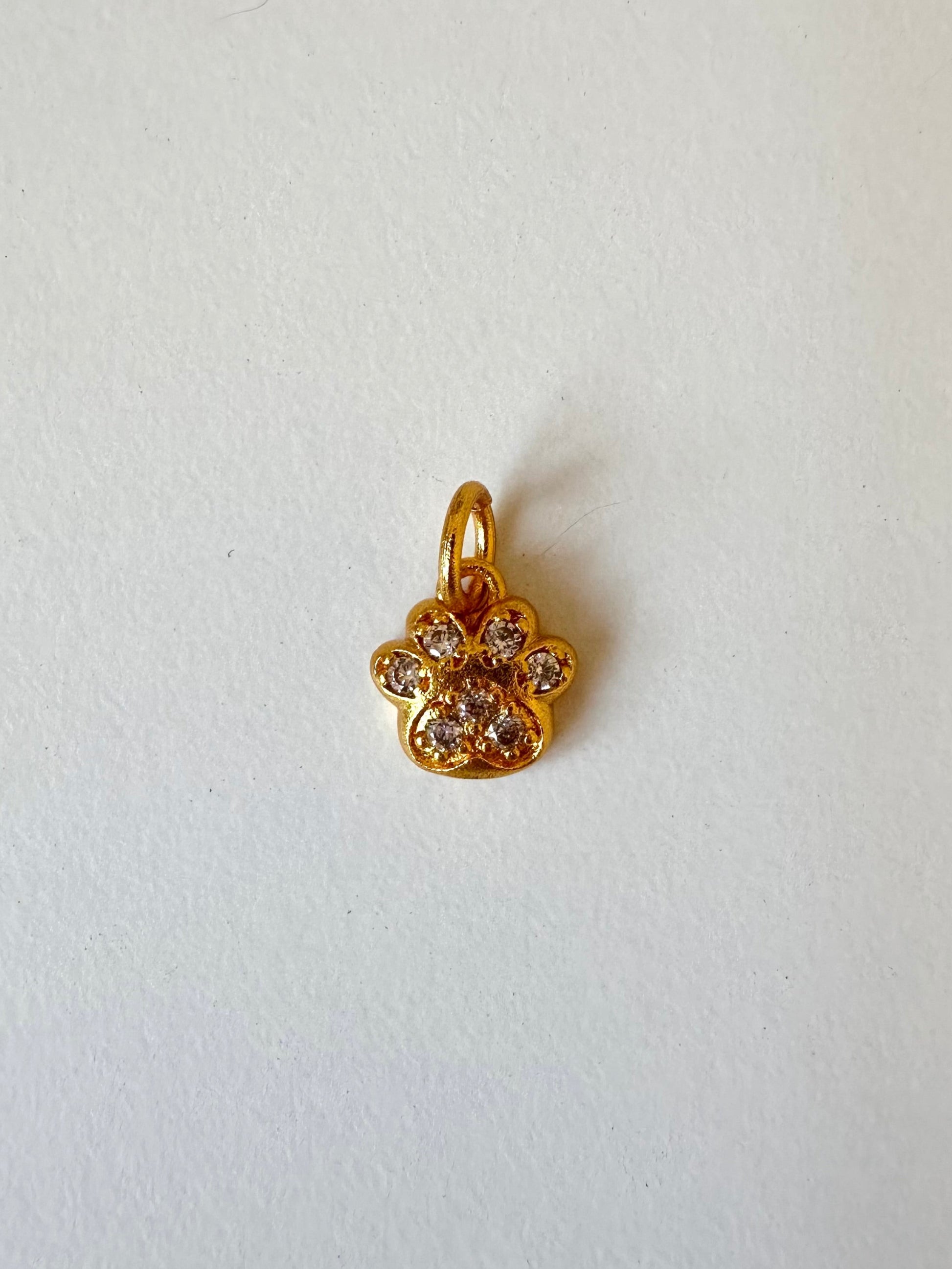 Crystal Paw Charm
