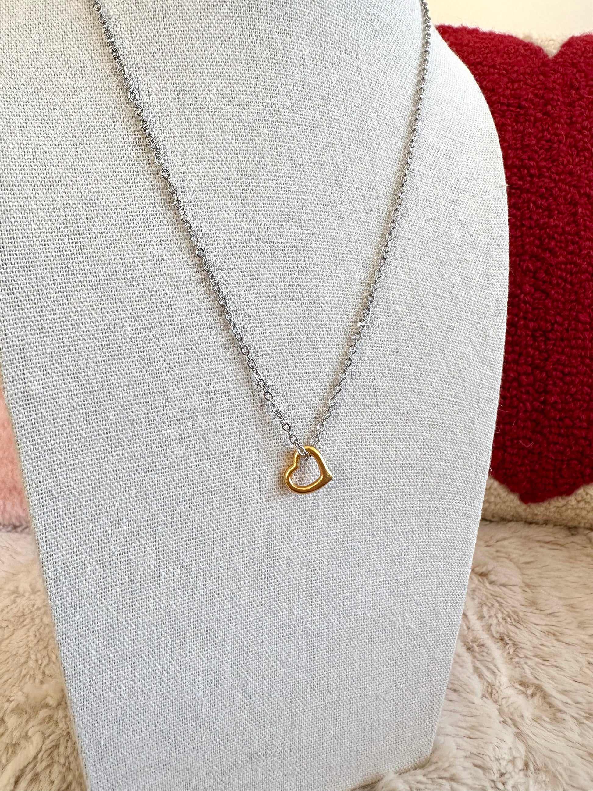 Floating Heart Necklace