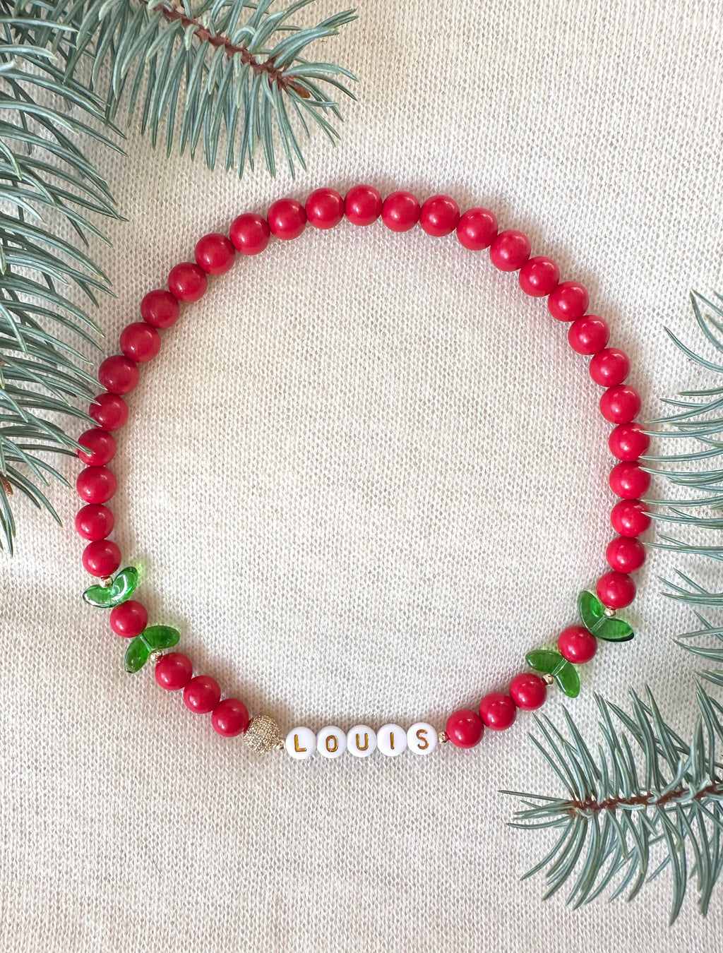 Holly Jolly Dog Necklace