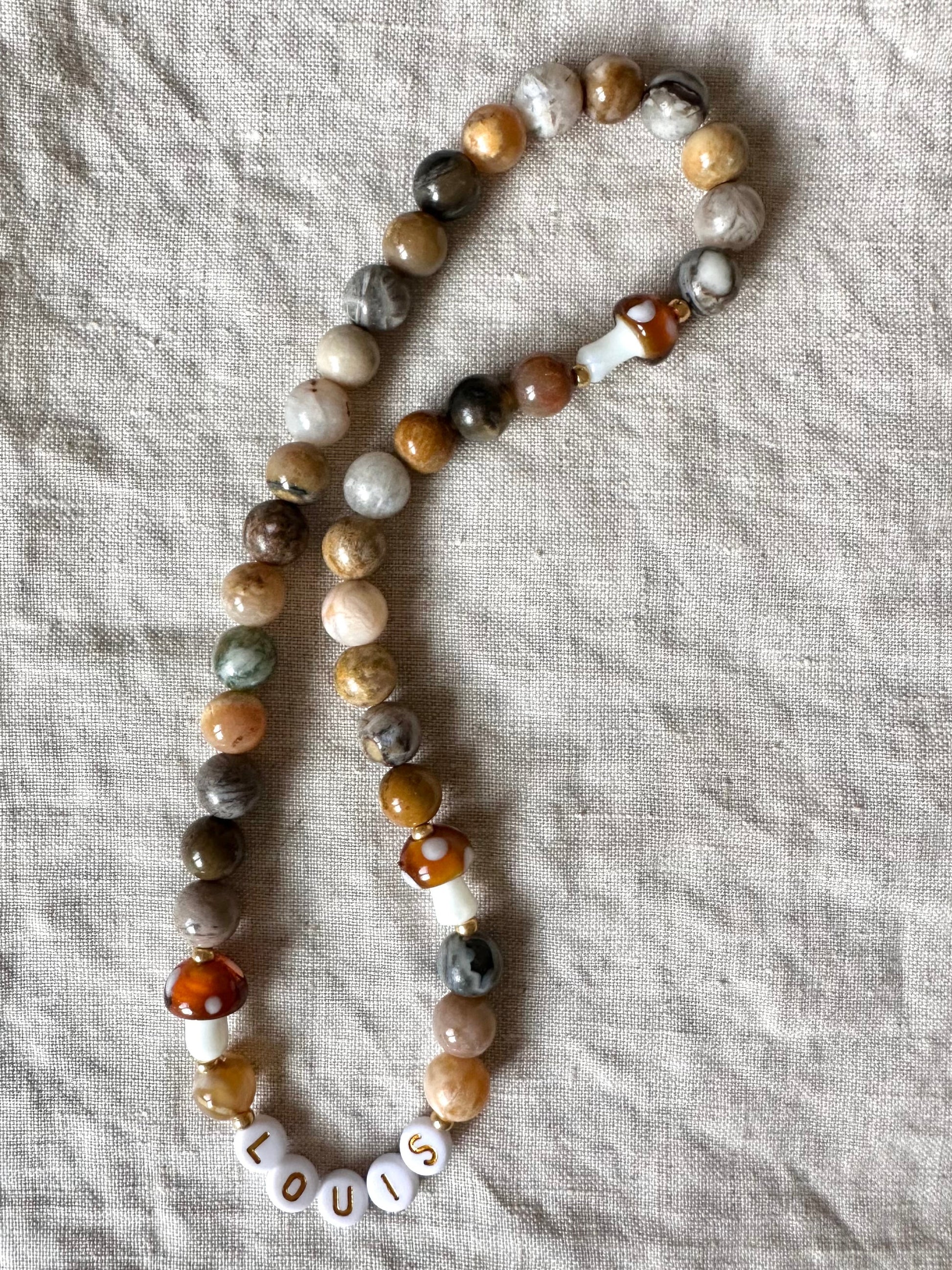 Toadstool Path Dog Necklace