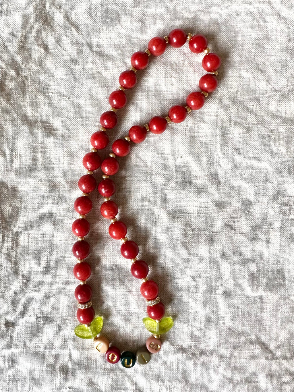 Spiced Apple Dog Necklace