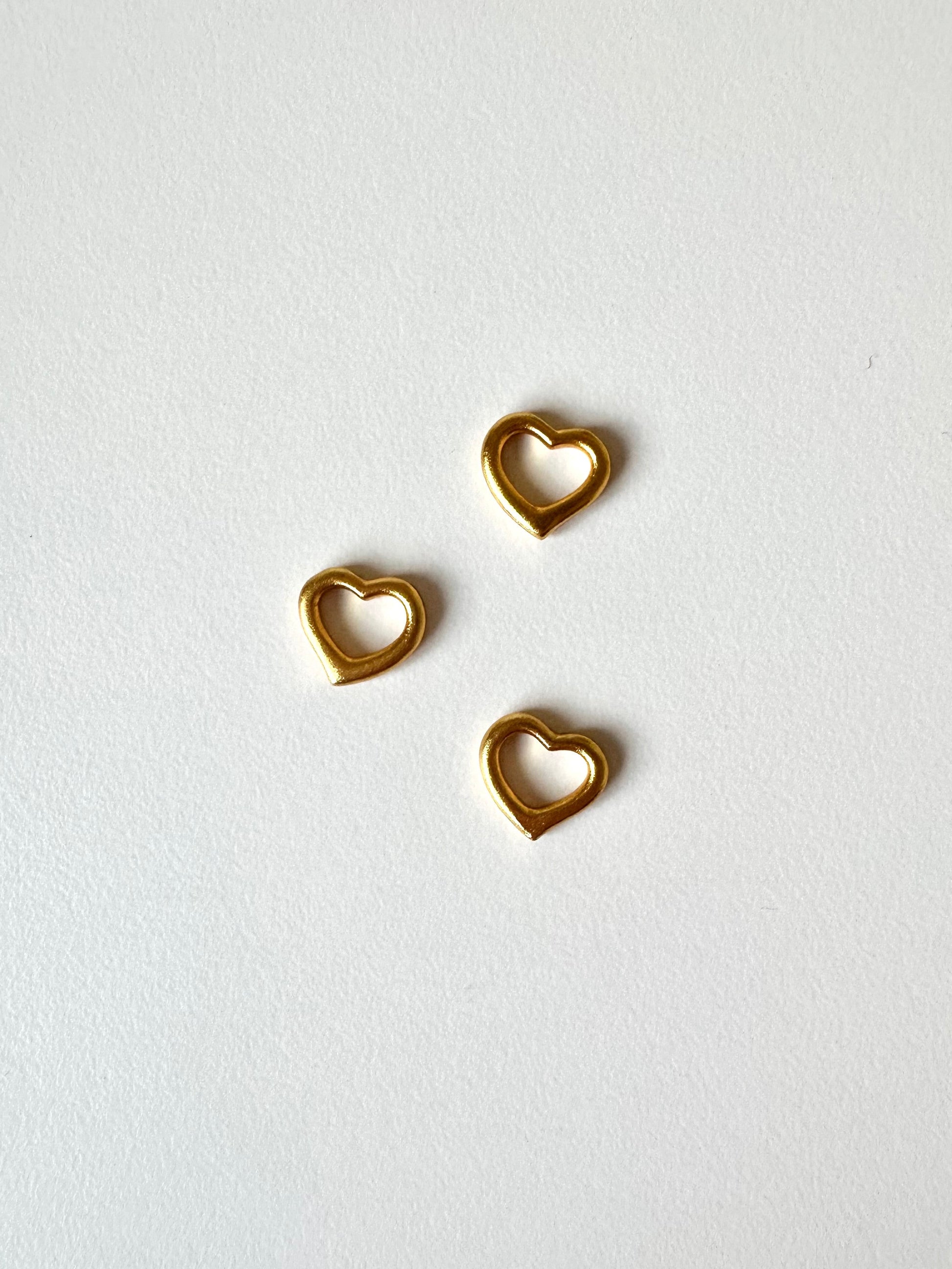 Floating Heart Bead Charm