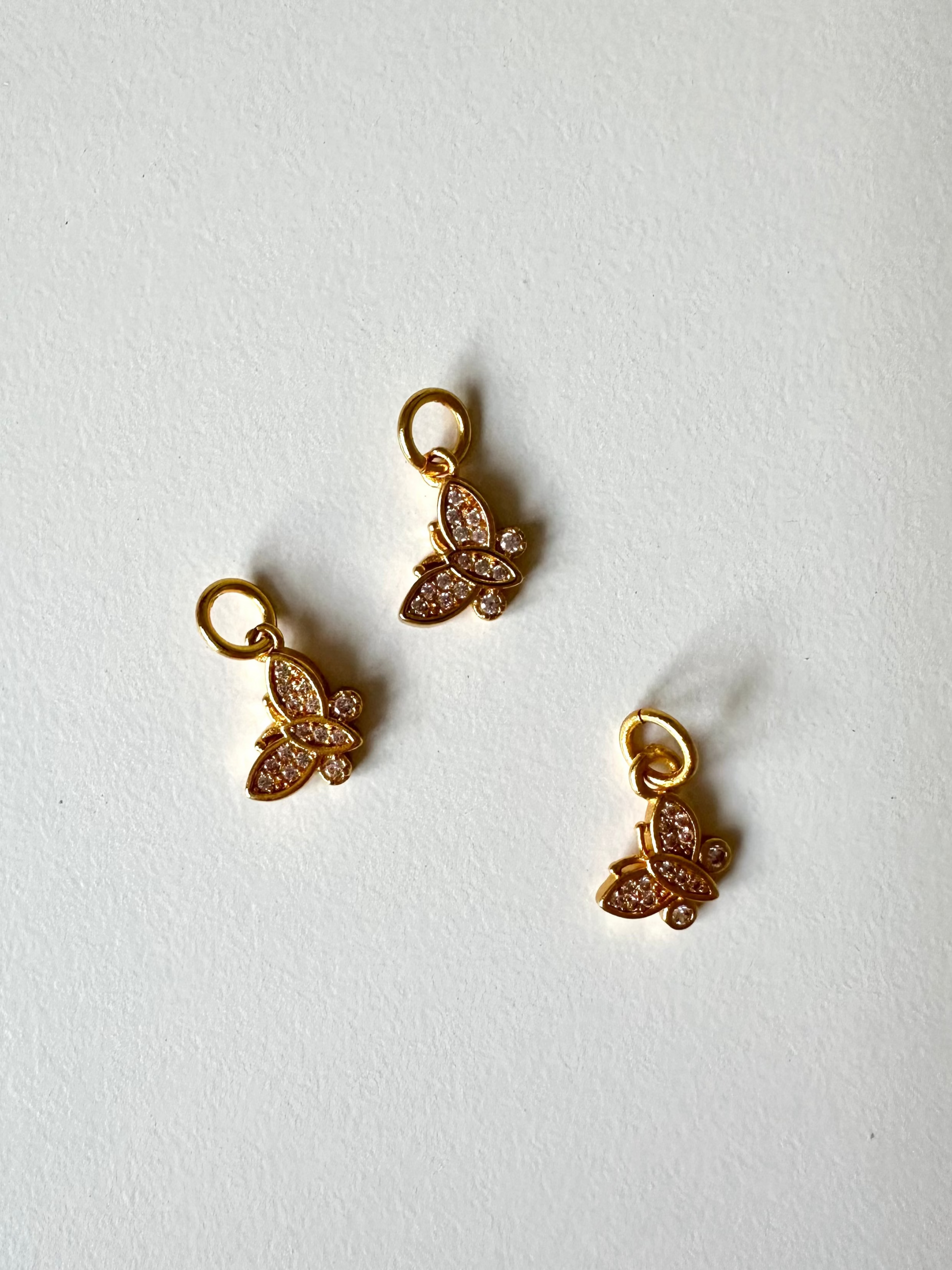 Crystal Butterfly Charm