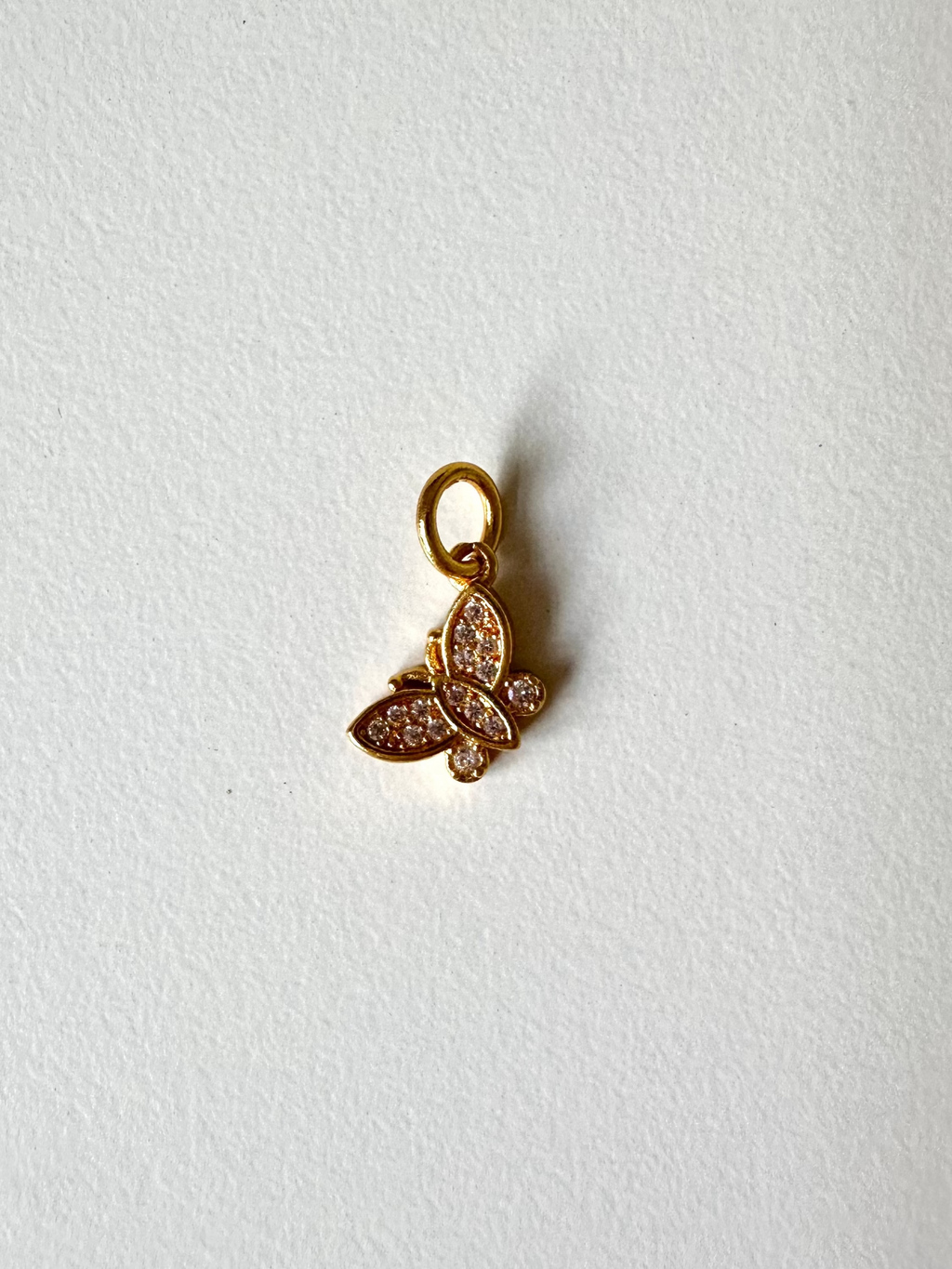 Crystal Butterfly Charm