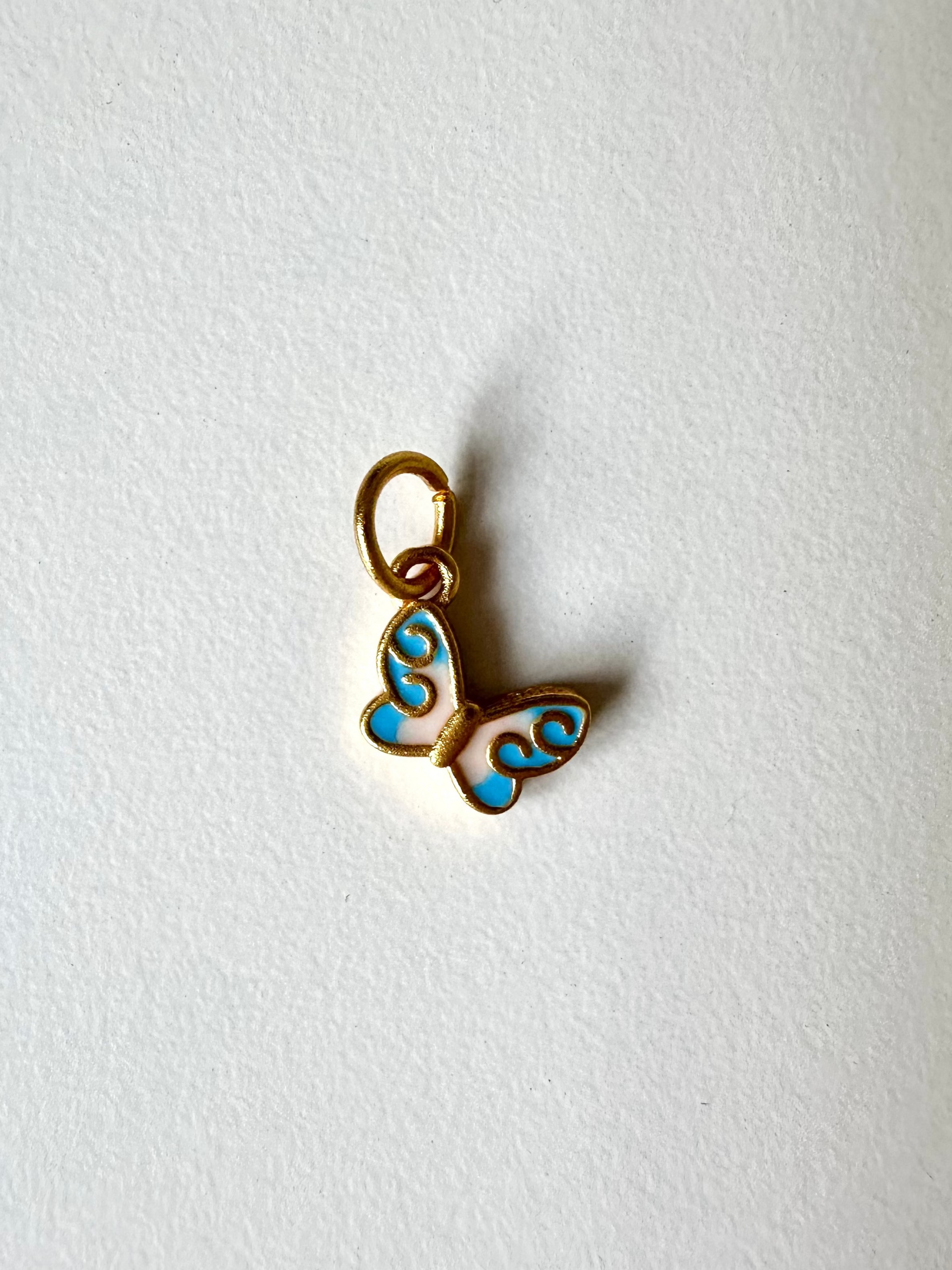 Blue Butterfly Charm