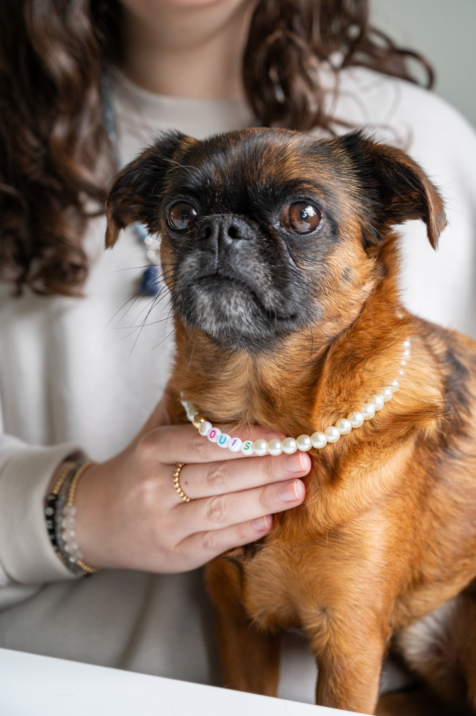 Pearl Dog Necklace