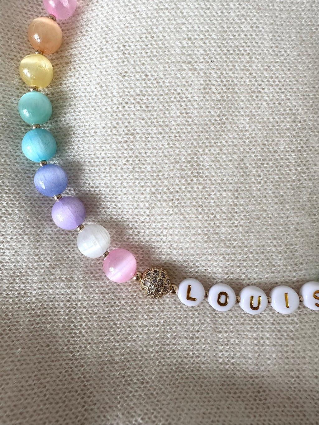 Rainbow Ice Dog Necklace