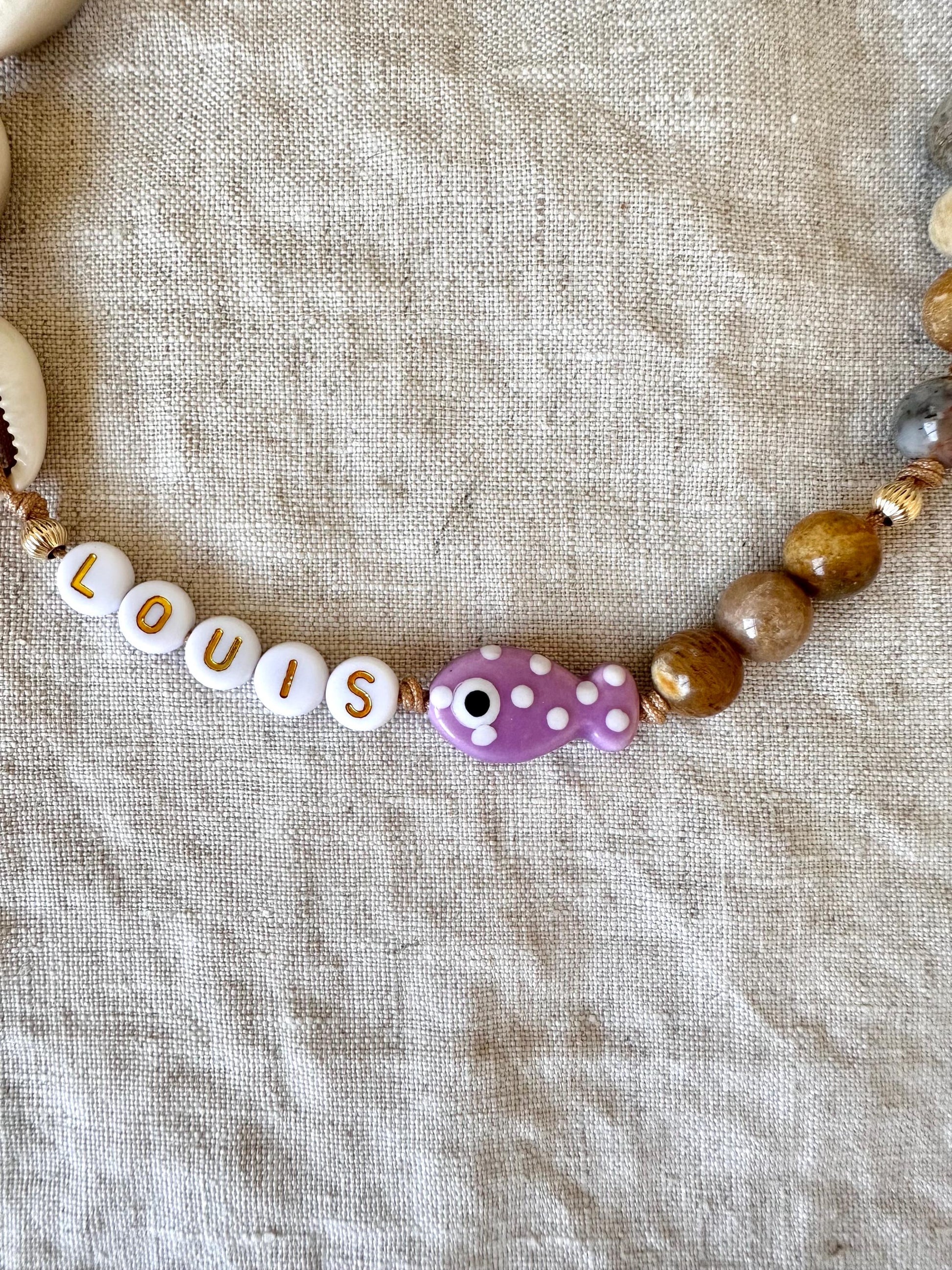 Puka Perch Dog Necklace